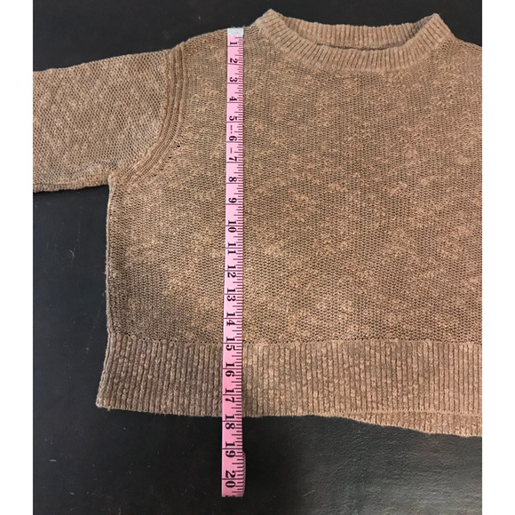 Everlane The Cotton Linen Crew Brown Sweater - Size Medium - Picture 8 of 9